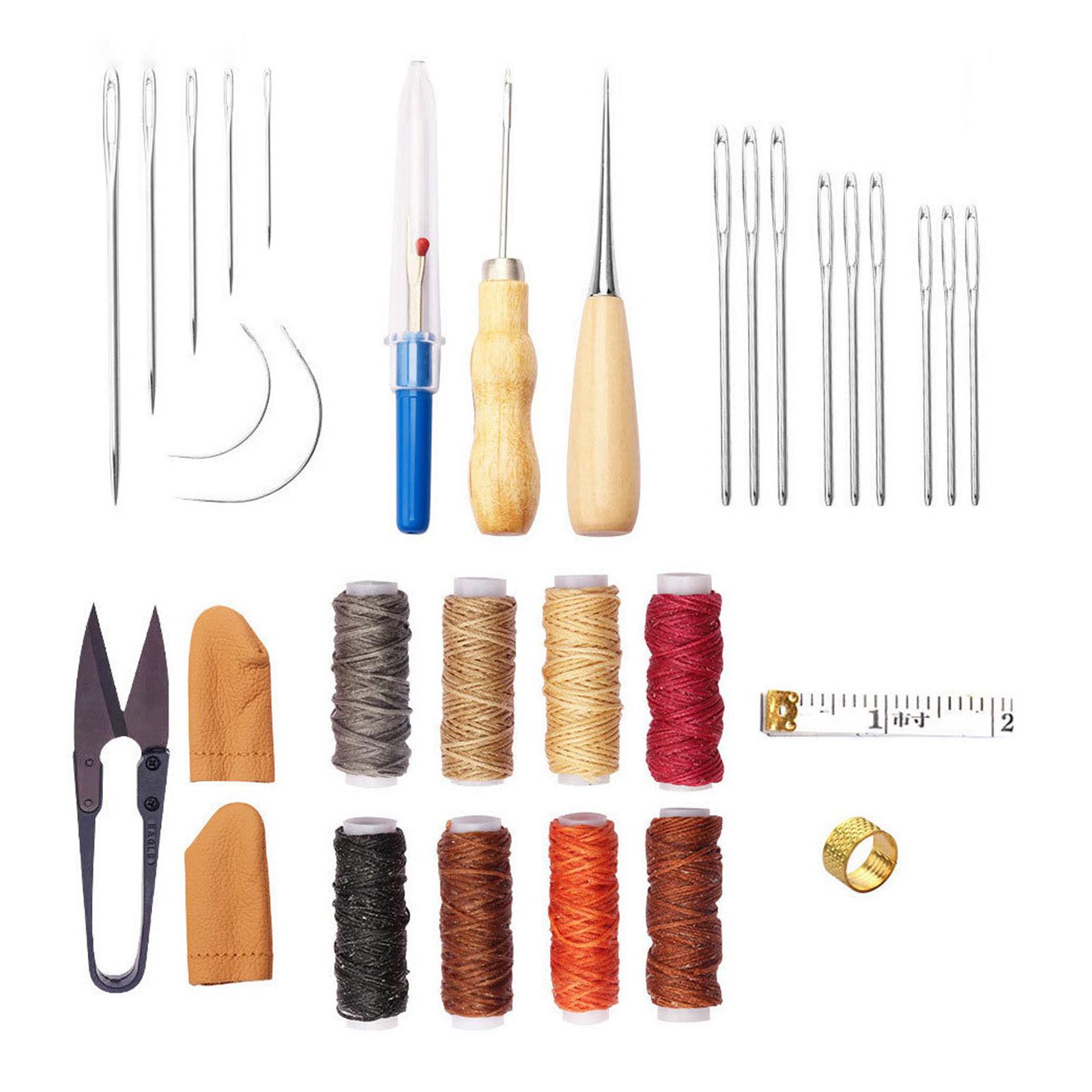 Leatherwork Beginner Tools - 32x Leather Tools Kit Leather Craft