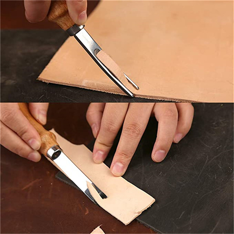 Leatherwork Edge Beveler - Practical Leather Craft Edge Beveler Skiving
