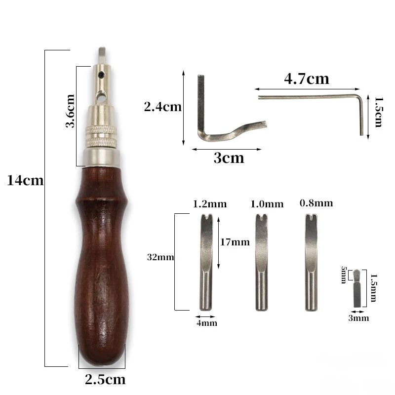 7-In-1 Multifunctional Leather - Leatherwork Edge Beveler review and price