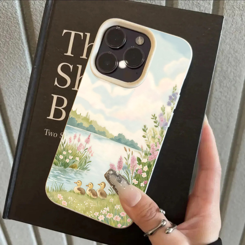 Cute Duck Pattern Phone Case F - Leather X review and price