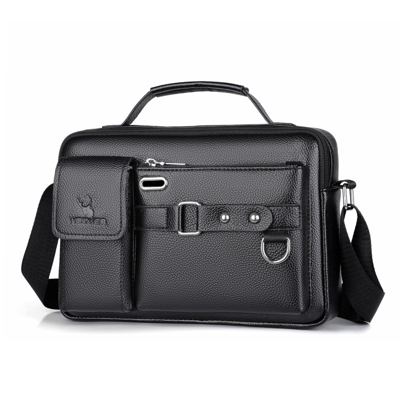 Brand Men Shoulder Bag Pu Leat - Leather Work Bag Men review and price