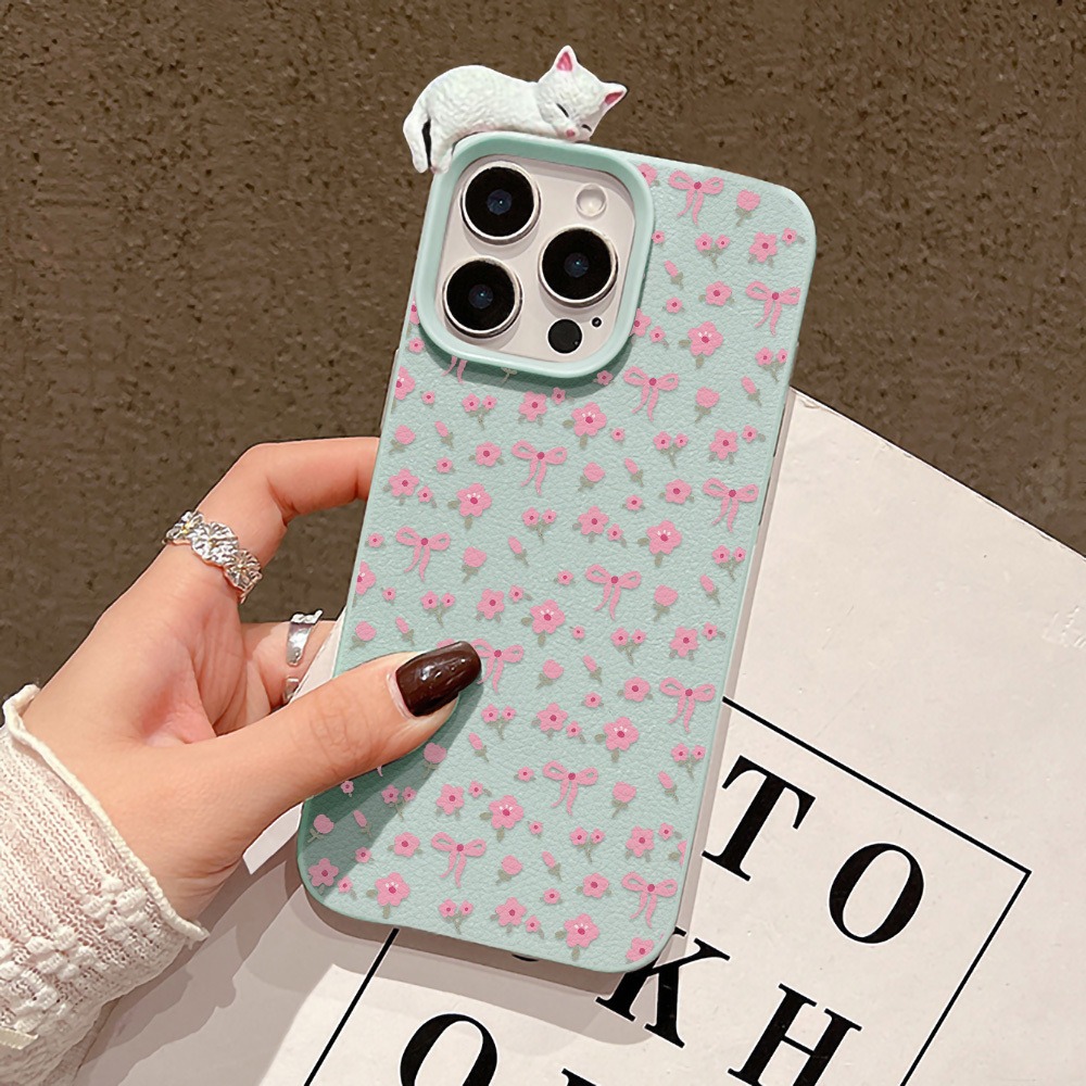 Cute Bow Flower With 3D Cute C - Leather X review and price