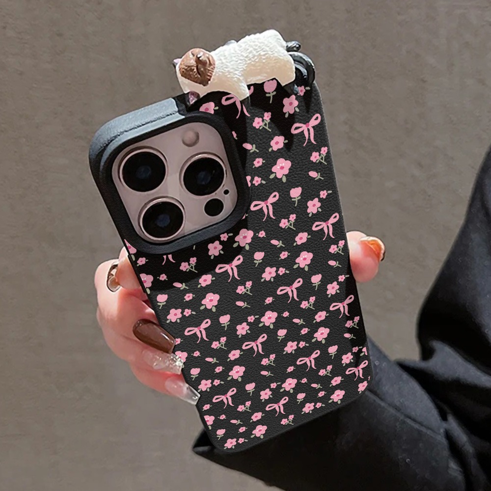 Cute Bow Flower With 3D Cute C - Leather X review and price