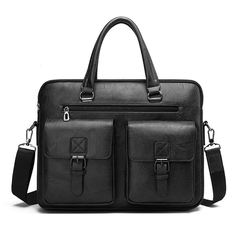 Luxury Brand Man Business Brie - Leather Work Bag Men review and price