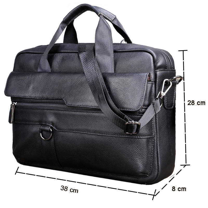 Large Men's Genuine Leather Ha - Leather Work Bag Men review and price