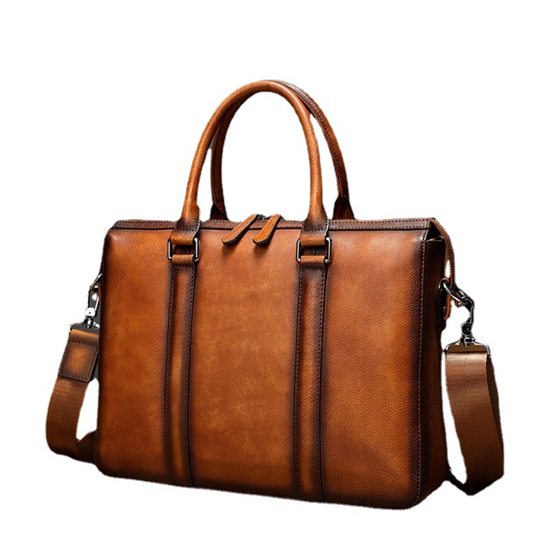 YETTIES Business Top Grain Lea - Leather Work Bag Men review and price