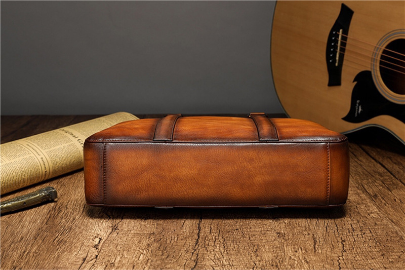 YETTIES Business Top Grain Lea - Leather Work Bag Men review and price
