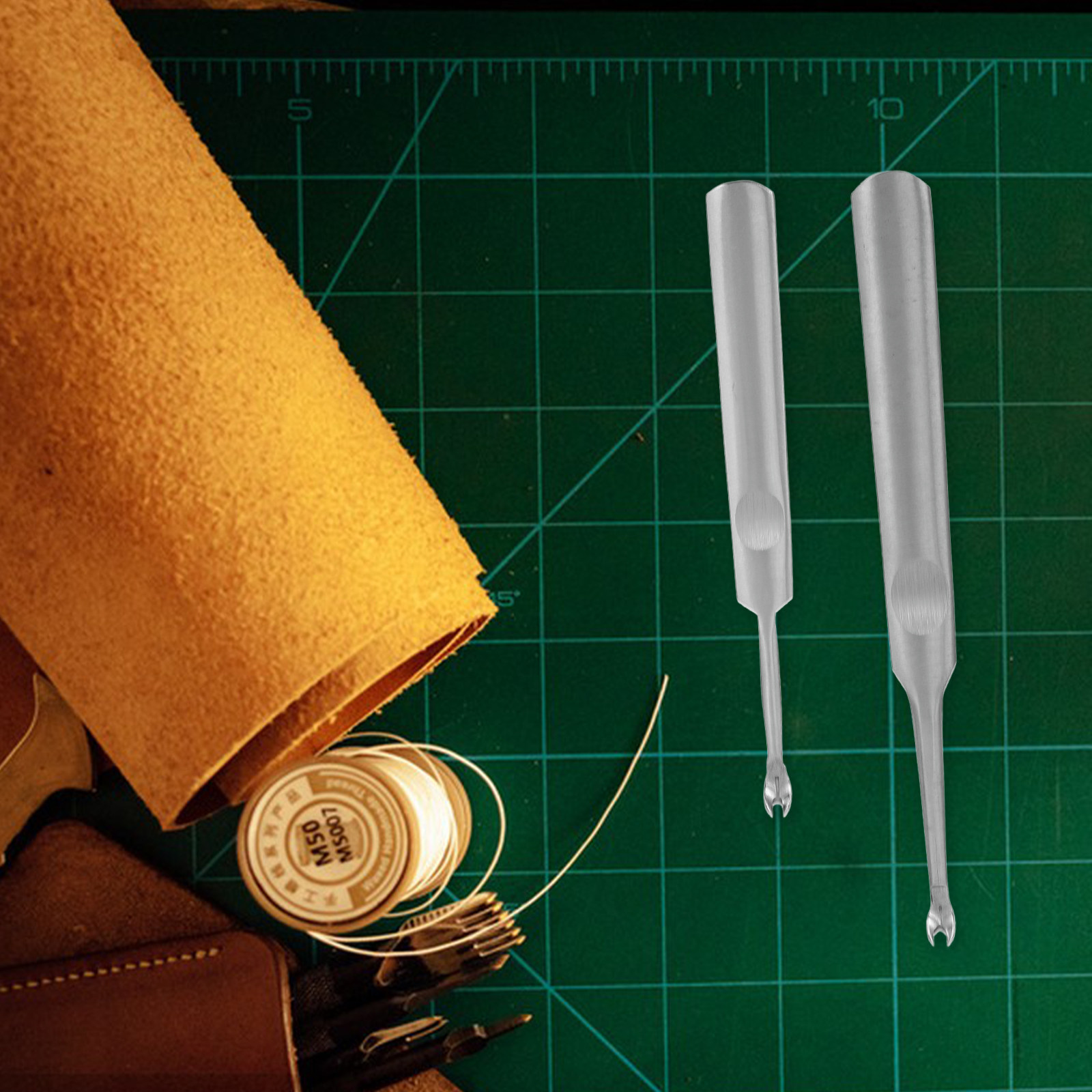 2Pcs Groover Stainless Steel T - Leatherwork Edge Beveler review and price