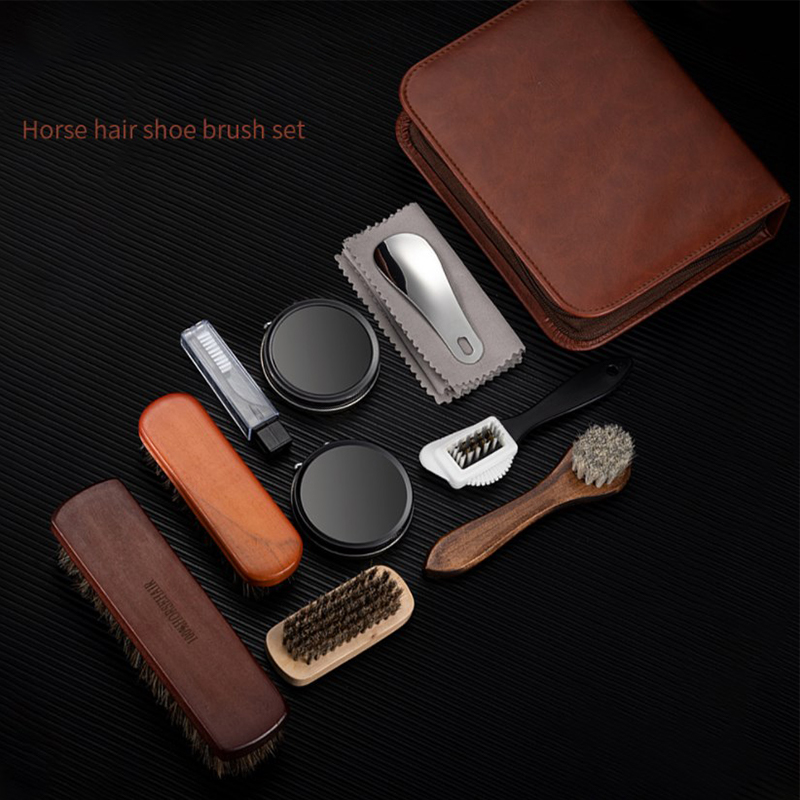 HorseHair Shoe Brush Set Leath - Leatherwork Kit review and price