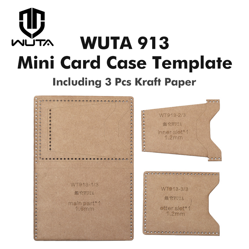 WUTA 913 Mini Card Case Kraft  - Leatherwork Kit review and price