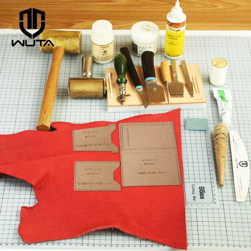 WUTA 913 Mini Card Case Kraft  - Leatherwork Kit review and price