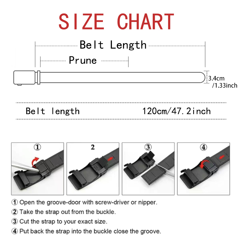 Business Men's Belt Metal Auto - Leather Works Belt review and price