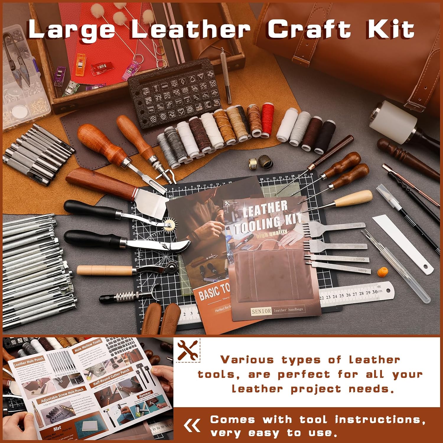 Leather Tooling Kit Leather Cr - Leatherwork Kit review and price