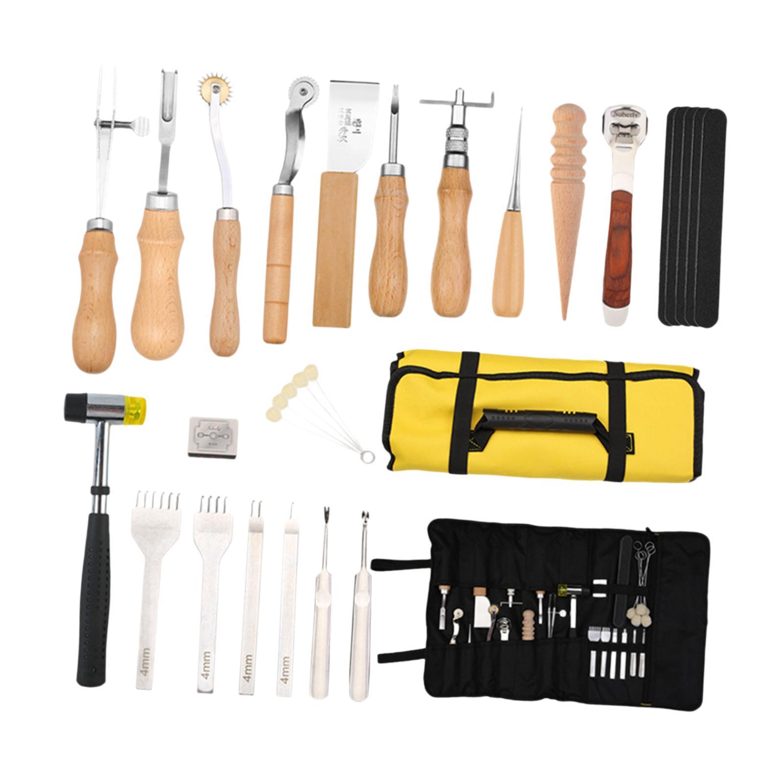 29 Pieces PU Leather Working K - Leatherwork Beginner Tools review and price