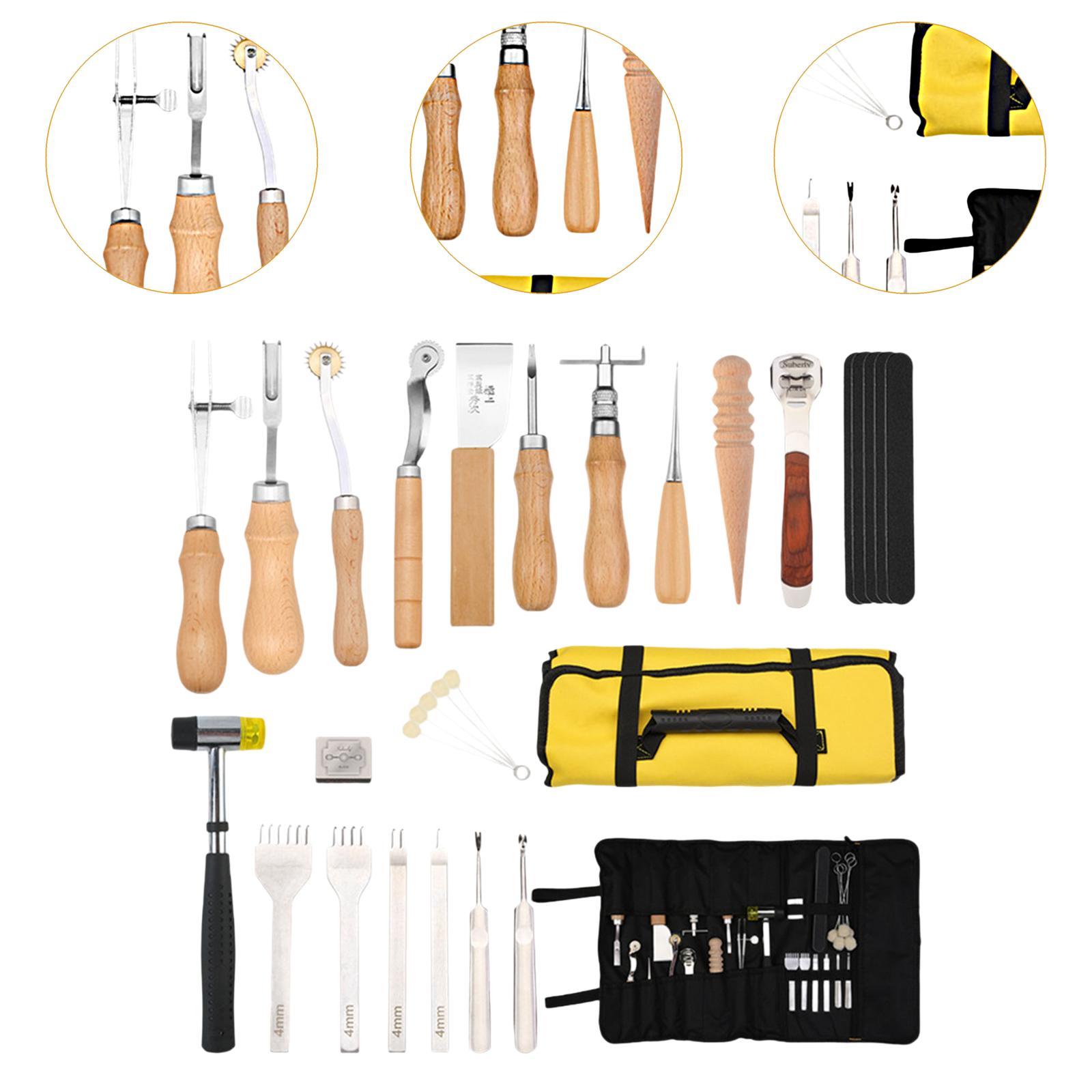 29 Pieces PU Leather Working K - Leatherwork Beginner Tools review and price