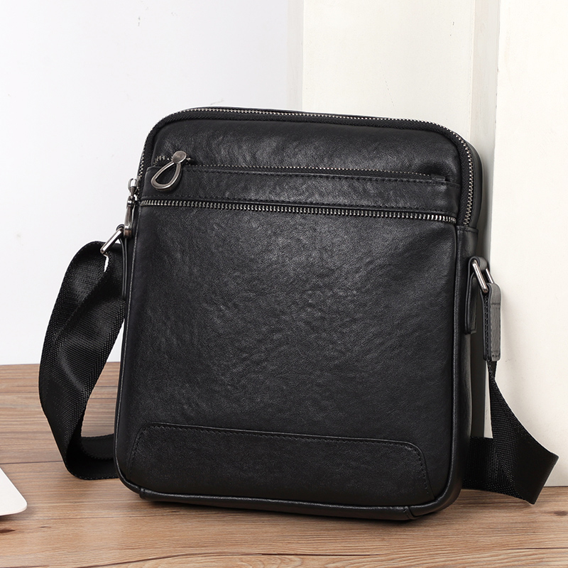 Genuine Leather Men Crossbody  - Leather Work Bag Men review and price