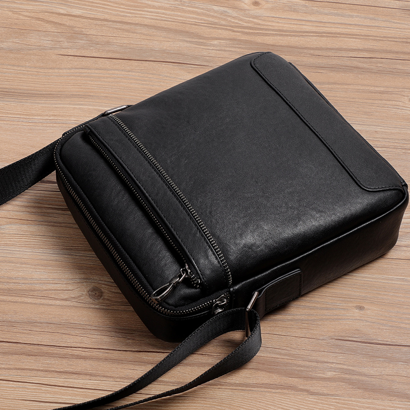 Genuine Leather Men Crossbody  - Leather Work Bag Men review and price