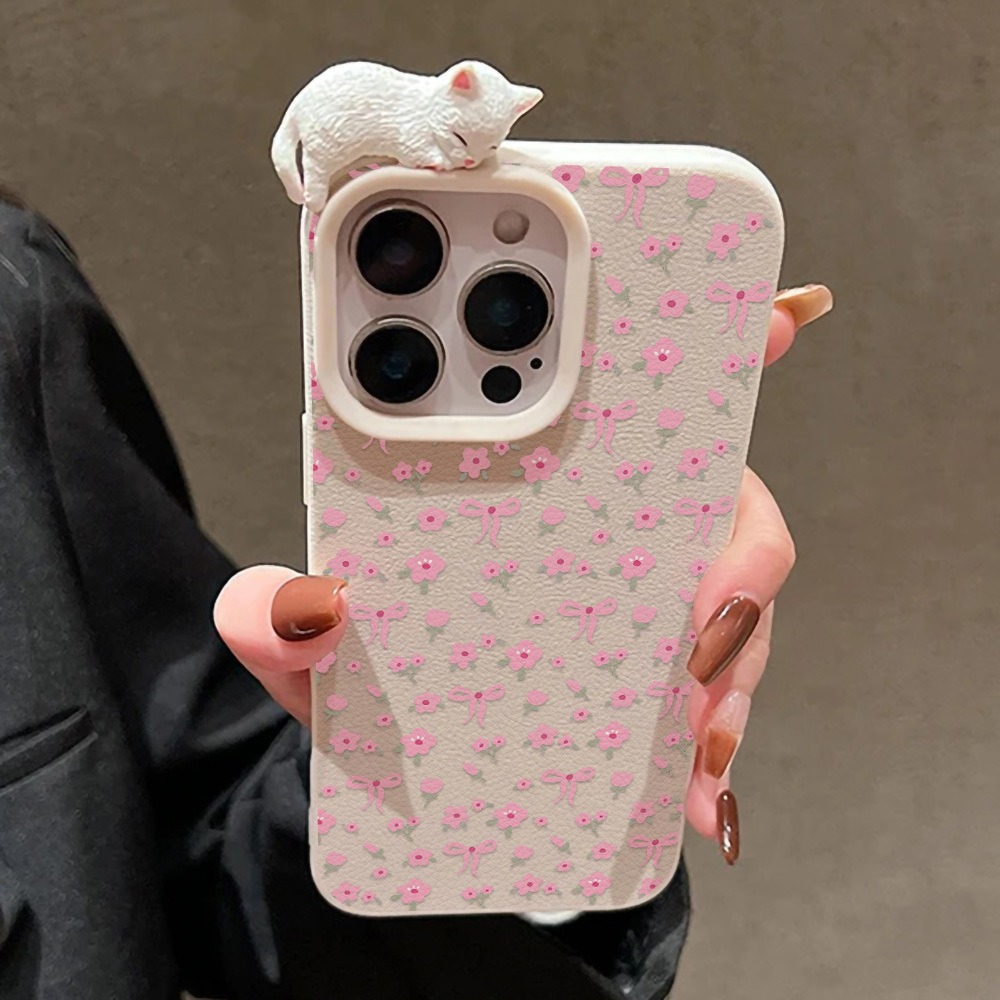 Cute Bow Flower With 3D Cute C - Leather X review and price
