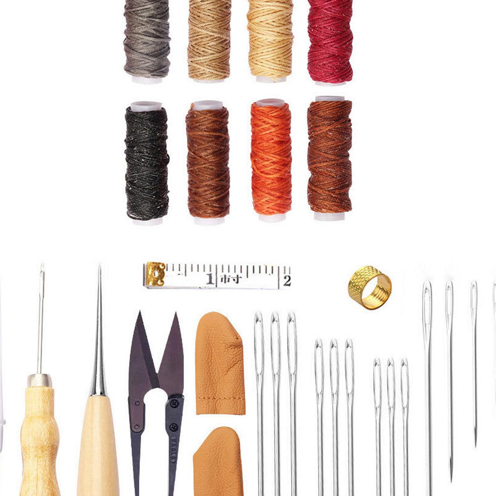 32x Leather Tools Kit Leather  - Leatherwork Beginner Tools review and price