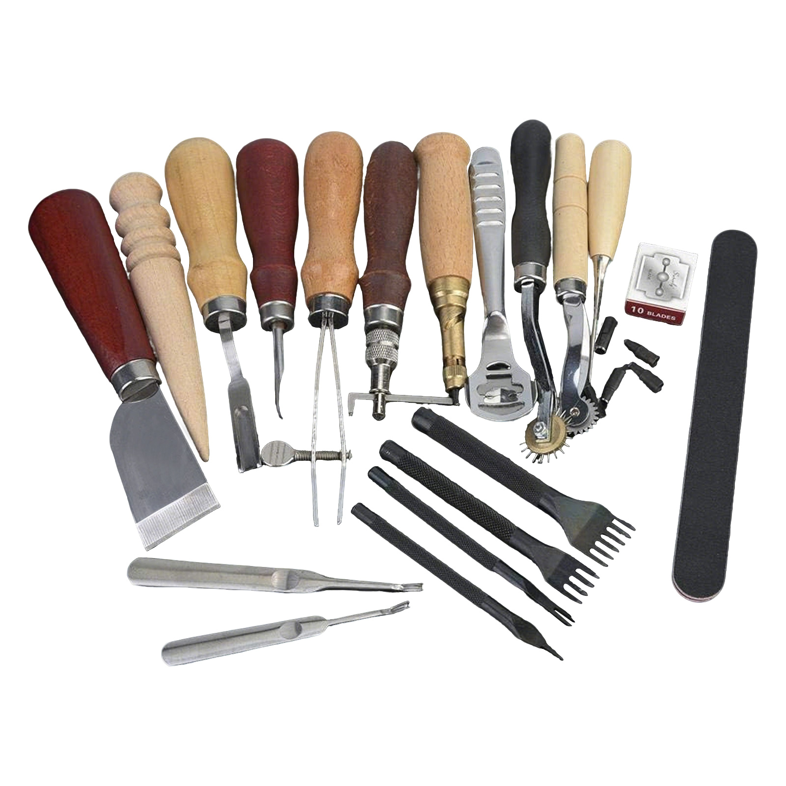 Leather Tools, 19 Pcs Leather  - Leatherwork Beginner Tools review and price