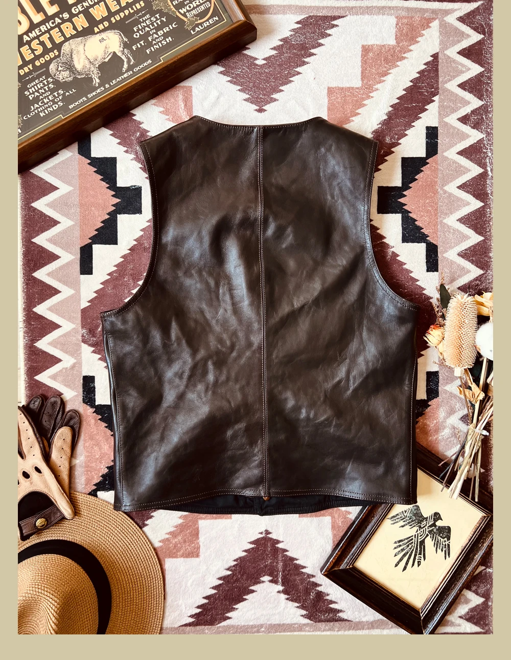 YR!Free shipping.Japanese Vint - Leather Work Vest For Men review and price