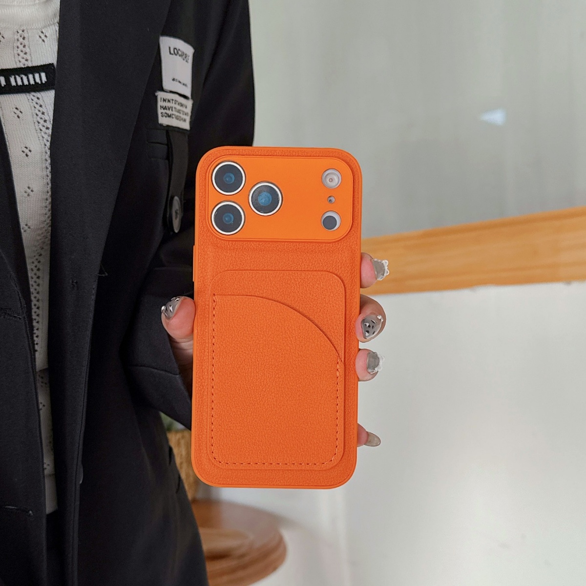 Leather Orange Color Card Hold - Leather X review and price