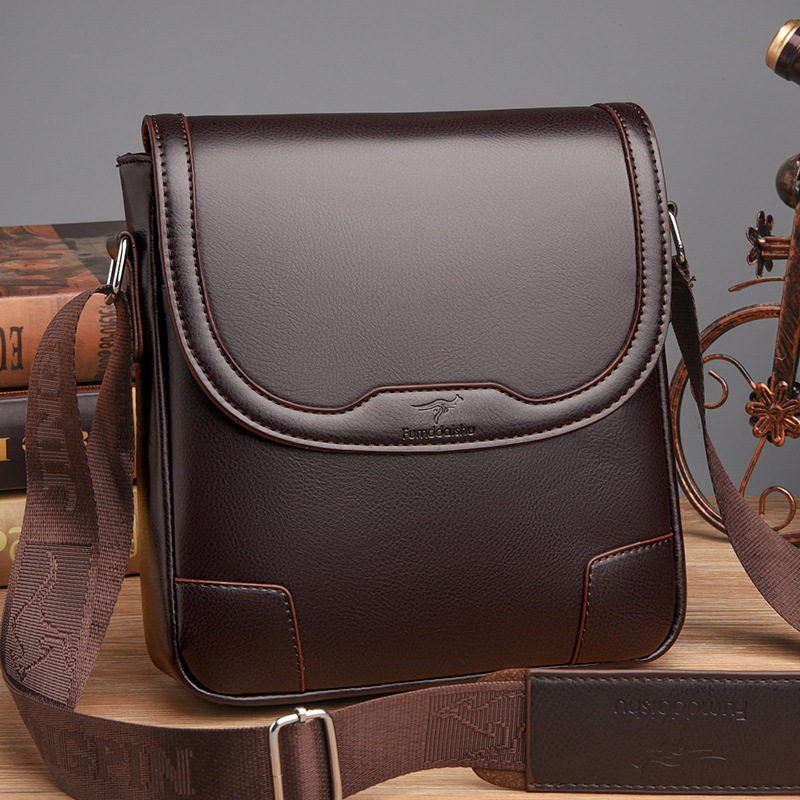 Luxury Brand Men Leather Shoul - Leather Work Bag Men review and price