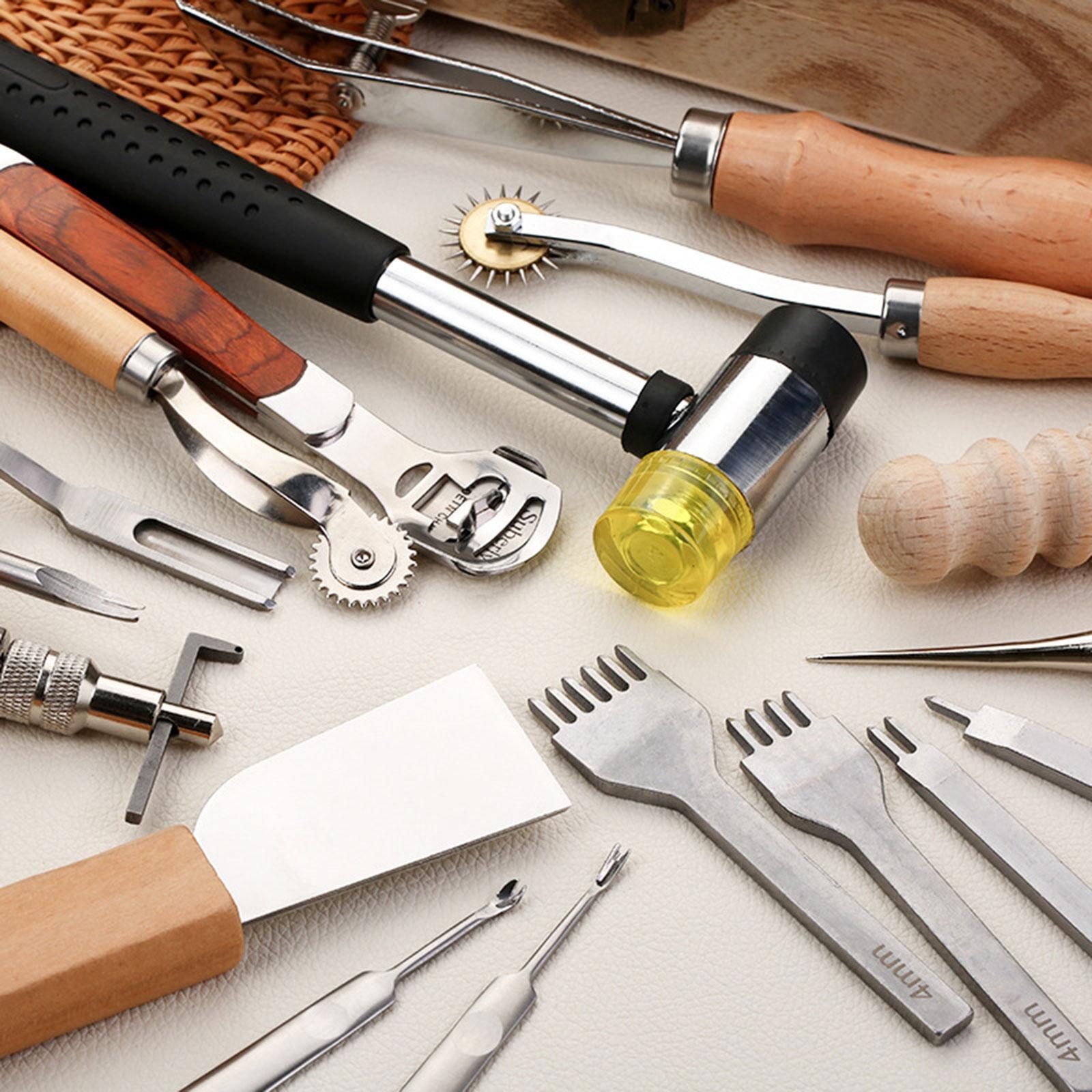 29x PU Leather Working Kit Equ - Leatherwork Beginner Tools review and price