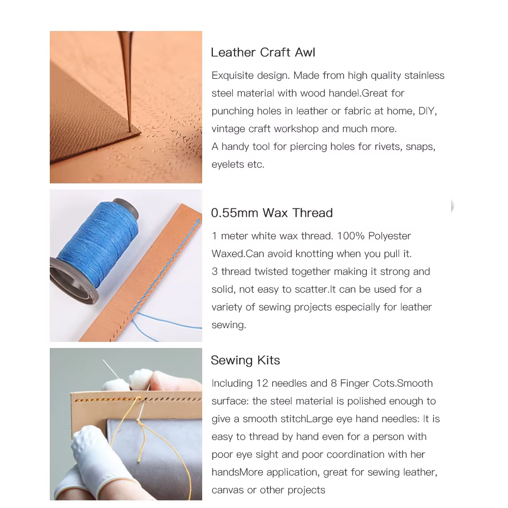 WUTA Professional Leather Craf - Leatherwork Beginner Tools review and price