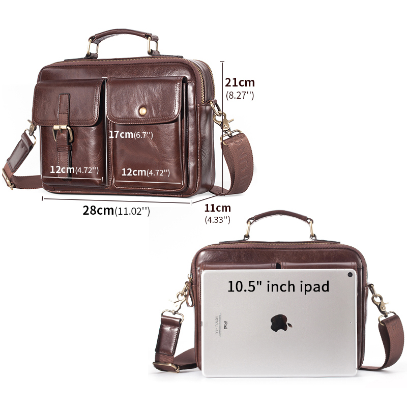 Brand New Cowhide Leather Mess - Leather Work Bag Men review and price