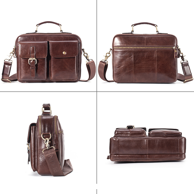 Brand New Cowhide Leather Mess - Leather Work Bag Men review and price