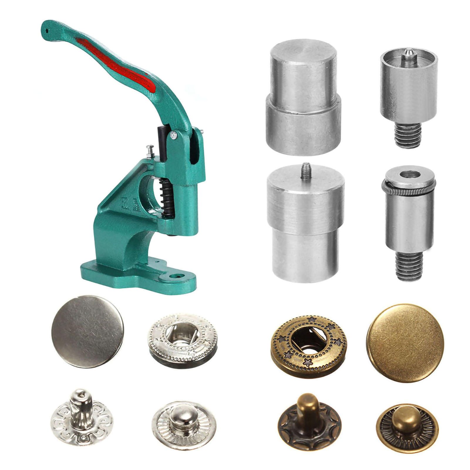 4Pcs Stainless Steel Snap Butt - Leatherwork Hand Press review and price