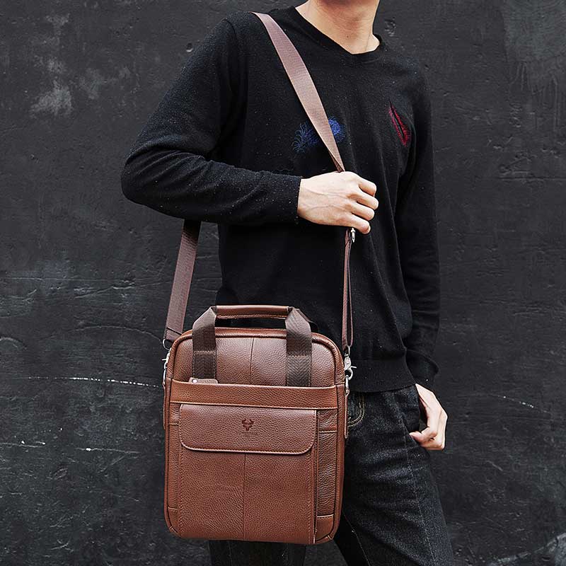 Durable Genuine Leather Bags f - Leather Work Bag Men review and price