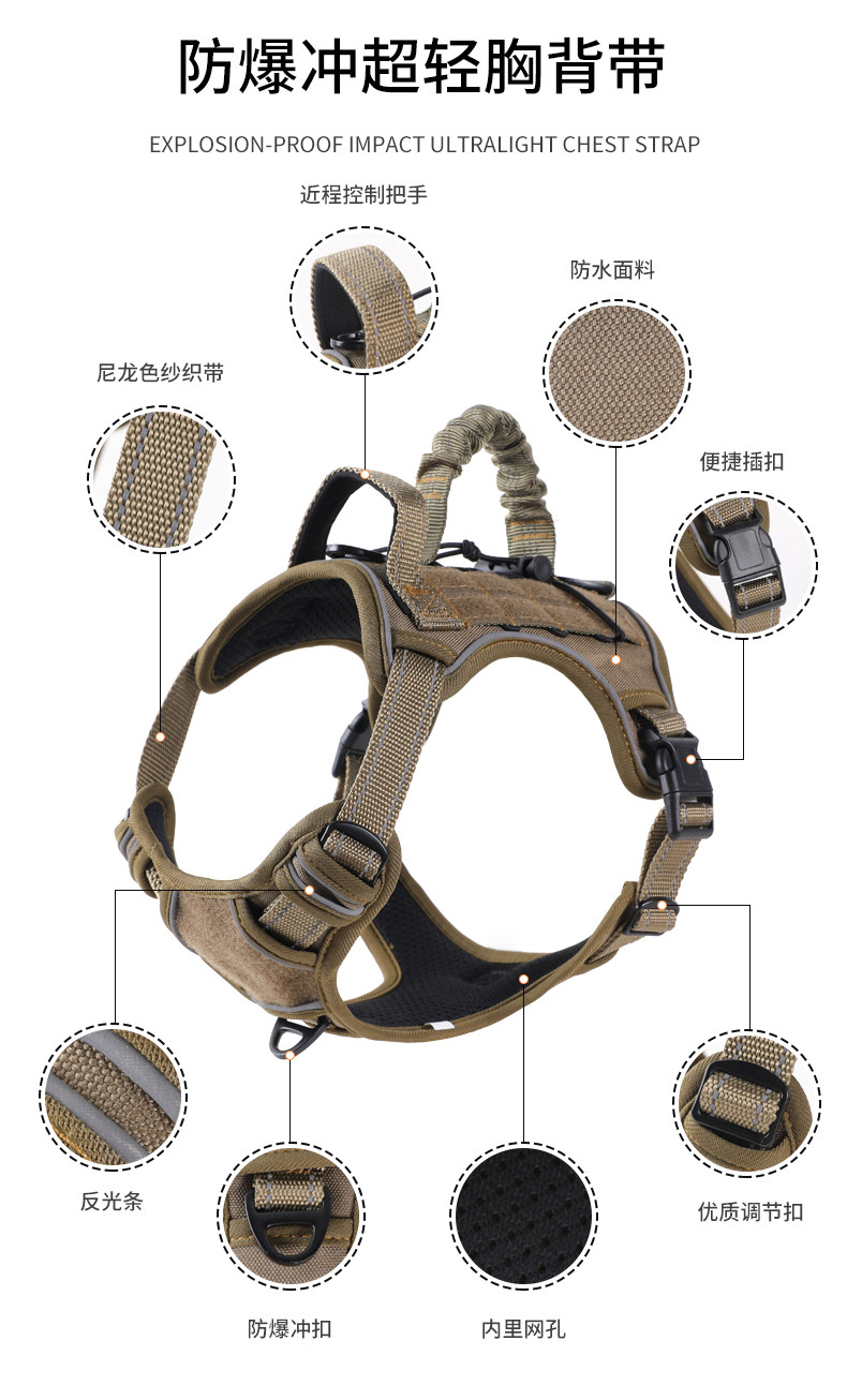 Tactical Dog Harness No Pull A - Leather Work Vest For Men review and price